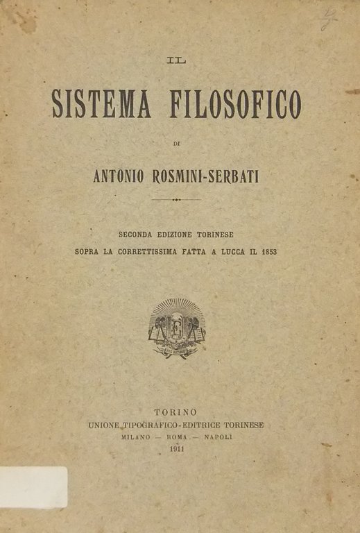 Il sistema filosofico. | Immagine Gallery 2