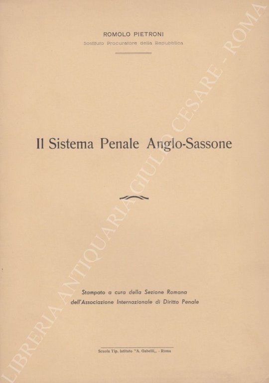 Il Sistema Penale Anglo-Sassone | Immagine Gallery 2