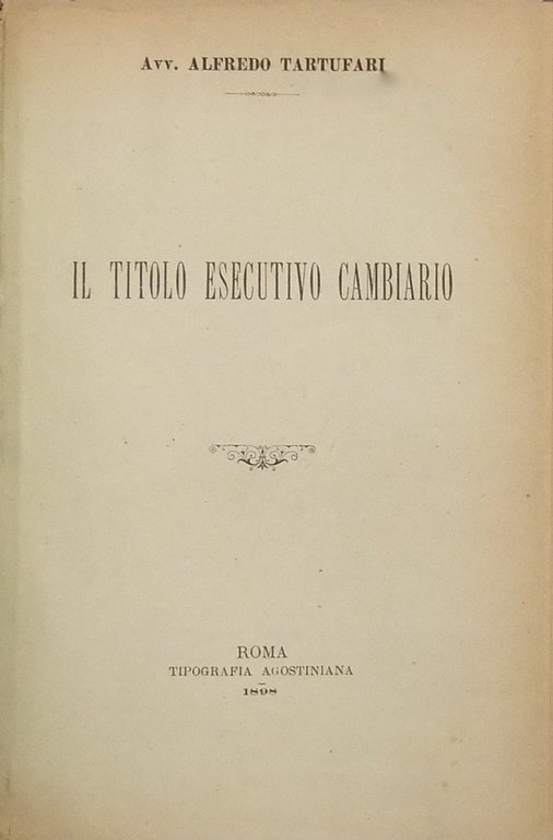 Il titolo esecutivo cambiario. UNITO A: Calamandrei Rodolfo - La … | Immagine Gallery 2