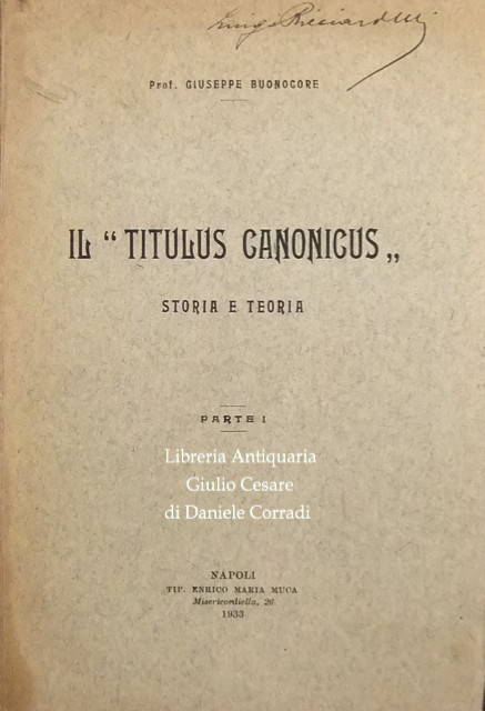 Il Titulus Canonicus. Storia e teoria. Parte I (unico pubblicato) | Immagine Gallery 2