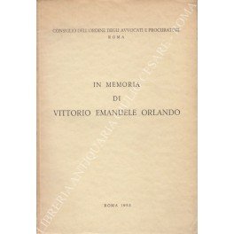 In memoria di Vittorio Emanuele Orlando