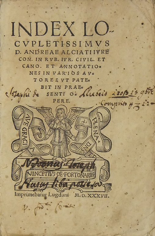 Index locupletissimus. in rub. iur. civil. et cano. et Annotationes … | Immagine Gallery 3