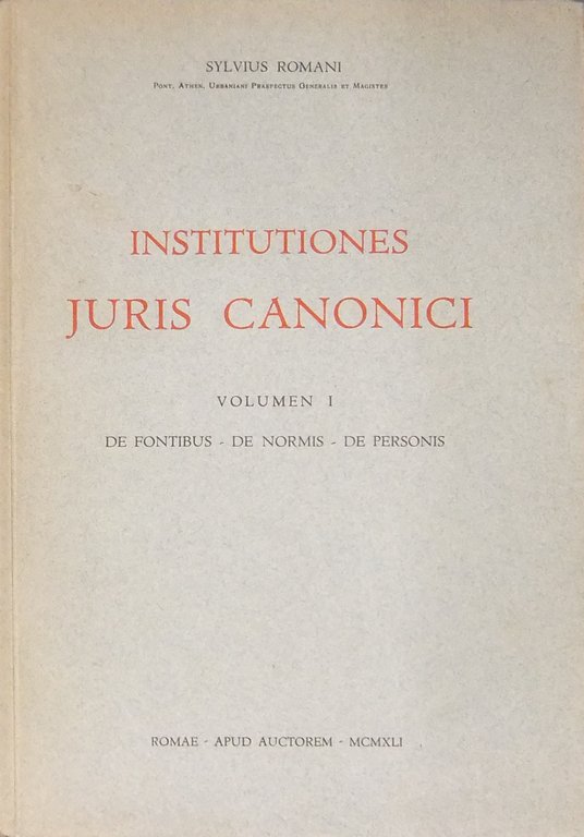 Institutiones juris canonici. Volumen I - De fontibus De normis … | Immagine Gallery 2