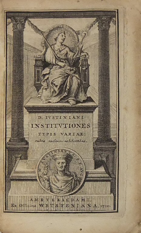 Institutiones sive Elementa D. Justiniani Sacratiss. Principis typis variae rubris … | Immagine Gallery 2