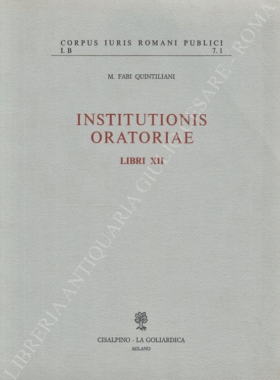 Institutionis oratoriae Libri XII | Immagine Gallery 2