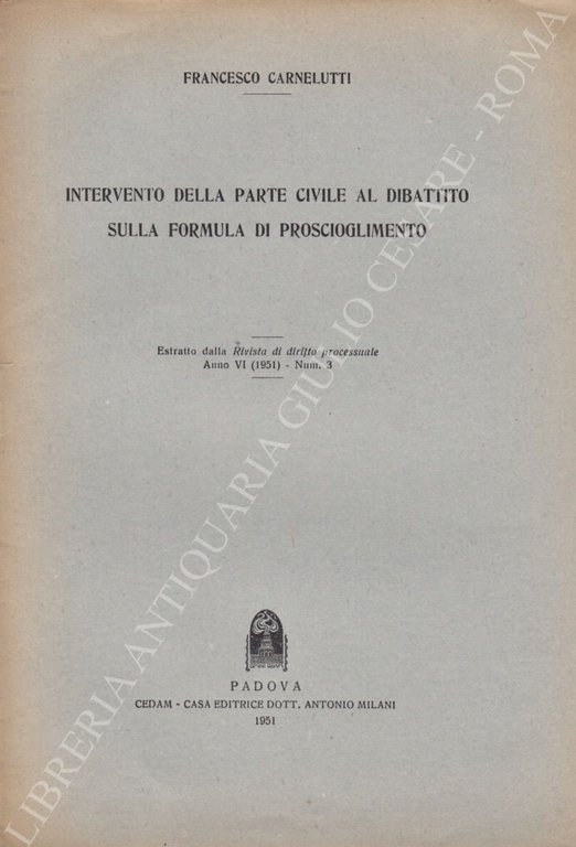 Intervento della parte civile al dibattito sulla formula di proscioglimento | Immagine Gallery 2