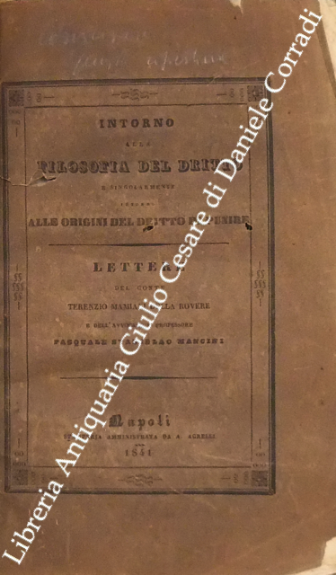 Intorno alla filosofia del dritto e singolarmente intorno alle origini … | Immagine Gallery 2