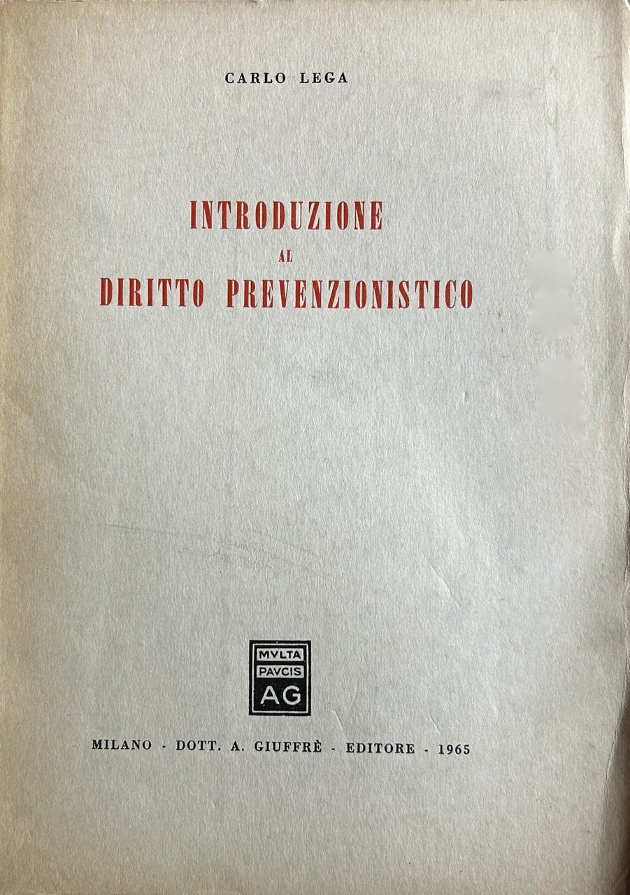 Introduzione al diritto prevenzionistico | Immagine principale