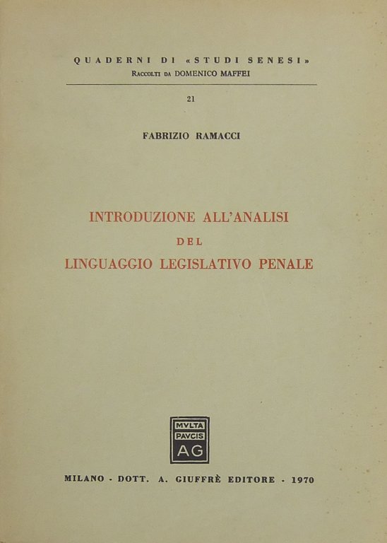 Introduzione all'analisi del linguaggio legislativo penale | Immagine Gallery 2