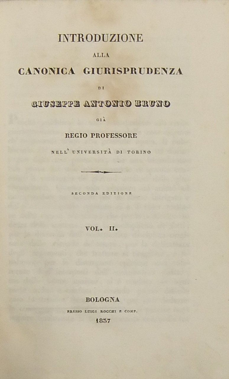 Introduzione alla canonica giurisprudenza | Immagine principale