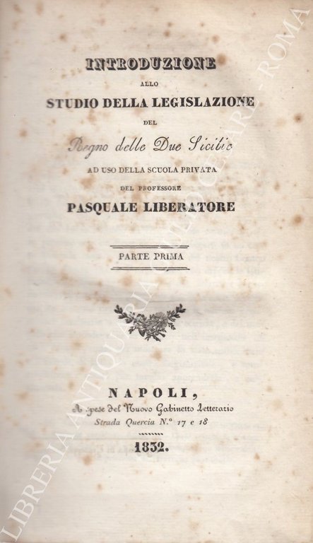 Introduzione allo studio della legislazione del Regno delle Due Sicilie … | Immagine Gallery 2