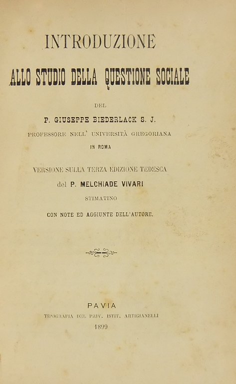 Introduzione allo studio della questione sociale. Versione sulla terza edizione … | Immagine Gallery 2