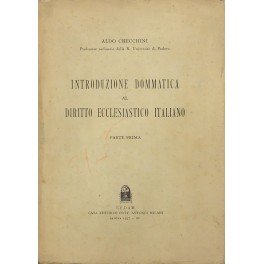 Introduzione dommatica al diritto ecclesiastico italiano. Parte prima (unico pubblicato)