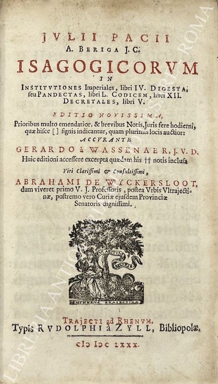 Isagogicorum In Institutiones Imperiales, libri IV. Digesta, seu Pandectas, libri … | Immagine Gallery 2