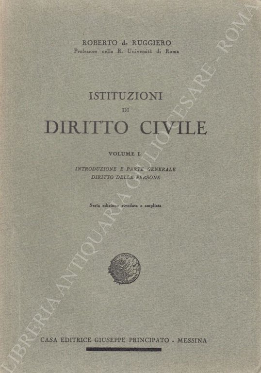 Istituzioni di diritto civile. Vol. I - Introduzione e parte … | Immagine Gallery 2