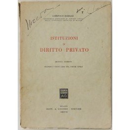 Istituzioni di diritto privato. Secondo i nuovi libri del Codice …