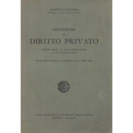 Istituzioni di diritto privato. Volume unico a cura del Prof. …
