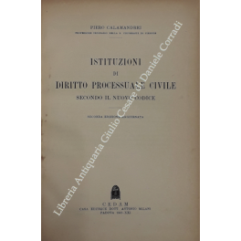 Istituzioni di diritto processuale civile secondo il nuovo Codice. Parte …