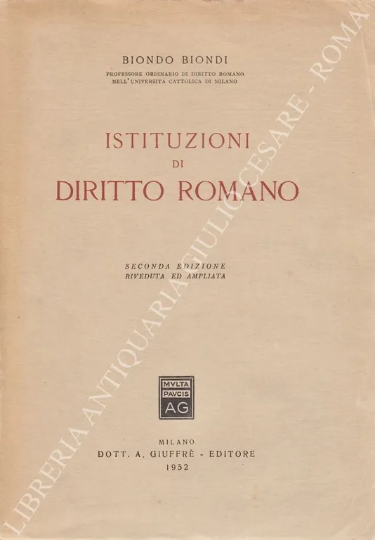 Istituzioni di diritto romano