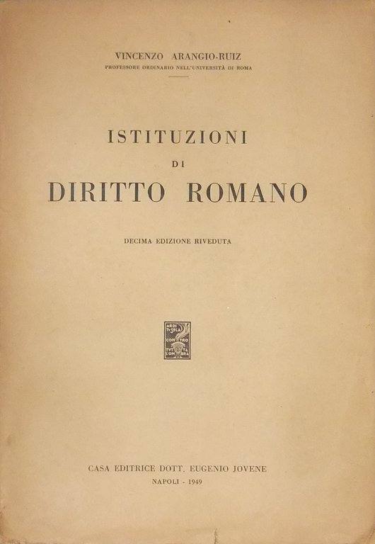Istituzioni di diritto romano | Immagine Gallery 2