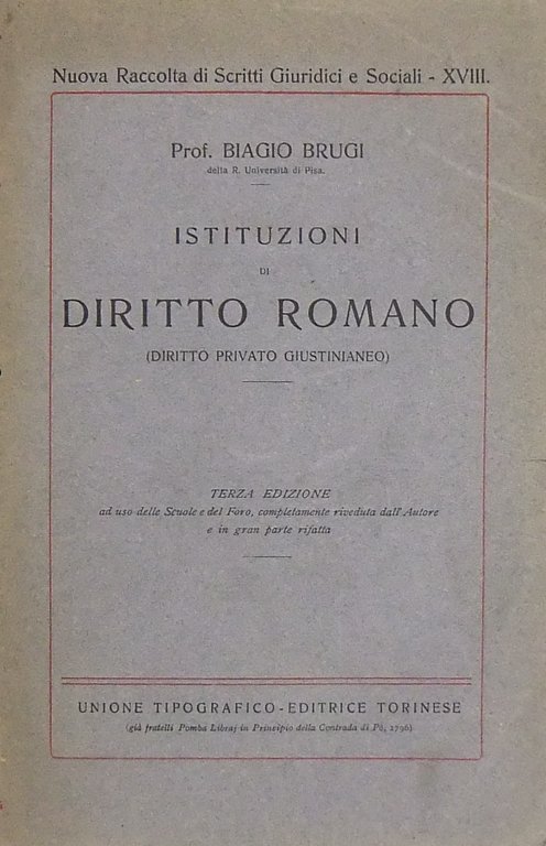 Istituzioni di diritto romano. (Diritto privato Giustinianeo) | Immagine Gallery 2