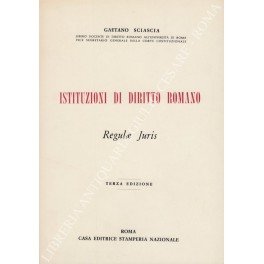 Istituzioni di diritto romano. Regulae juris