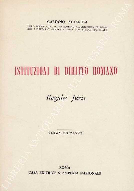 Istituzioni di diritto romano. Regulae juris | Immagine Gallery 2