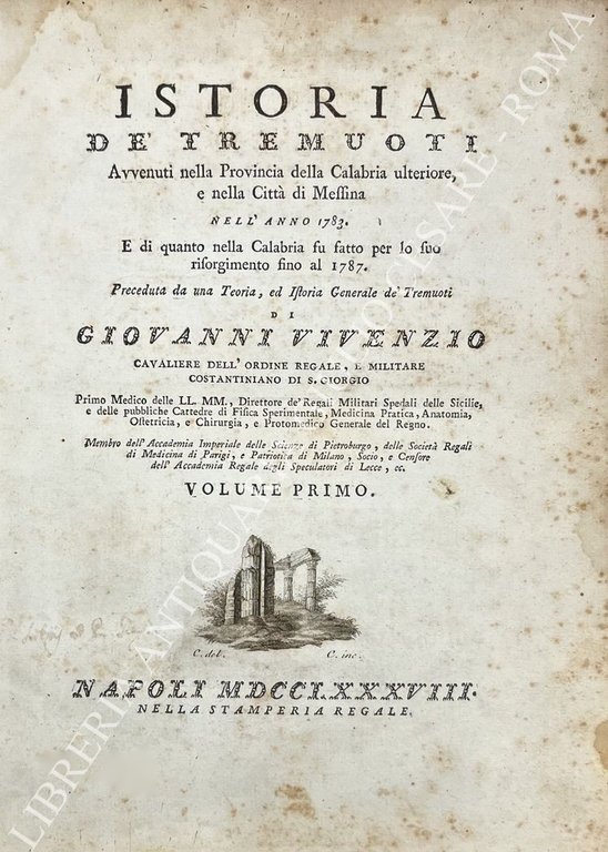 Istoria de' Tremuoti Avvenuti Nella Provincia Della Calabria ulteriore, e … | Immagine Gallery 2