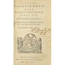 Iusti Lipsi Politicorum sive civilis doctrinae libri sex. Qui ad … | Immagine Gallery 1