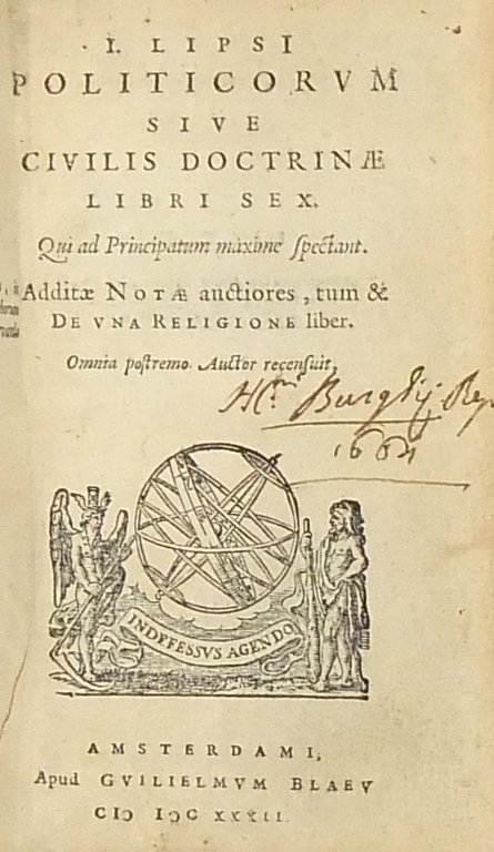 Iusti Lipsi Politicorum sive civilis doctrinae libri sex. Qui ad … | Immagine Gallery 2