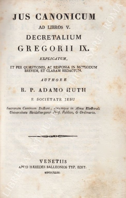 Jus canonicum ad libros V. Decretalium Gregorii IX. Explicatum, et … | Immagine Gallery 2