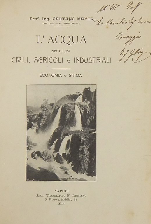 L'acqua negli usi civili agricoli e industriali. Economia e stima | Immagine Gallery 2