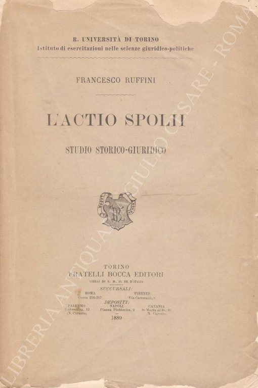 L'Actio spolii. Studio storico-giuridico | Immagine Gallery 2