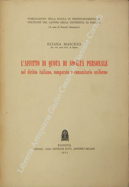 L'affitto di quota di società personale nel diritto italiano, comparato … | Immagine Gallery 2