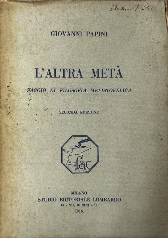 L'altra metˆ. Saggio di filosofia mefistofelica | Immagine Gallery 2