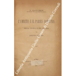 L'ambitus e il paries communis nella storia e nel sistema …