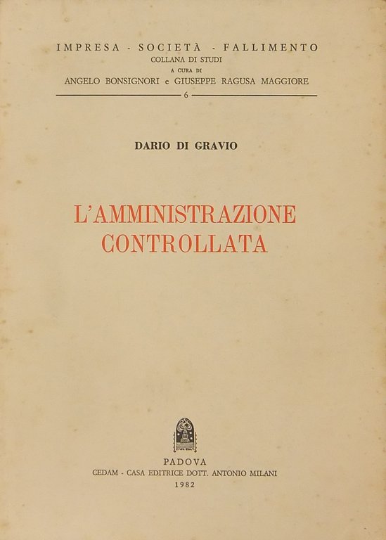L'amministrazione controllata. (Attualità e limiti della procedura) | Immagine Gallery 2