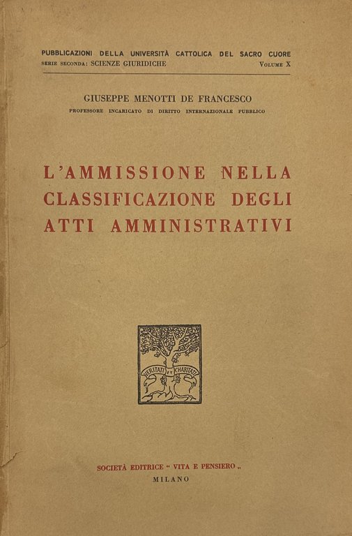 L'ammissione nella classificazione degli atti amministrativi | Immagine Gallery 2