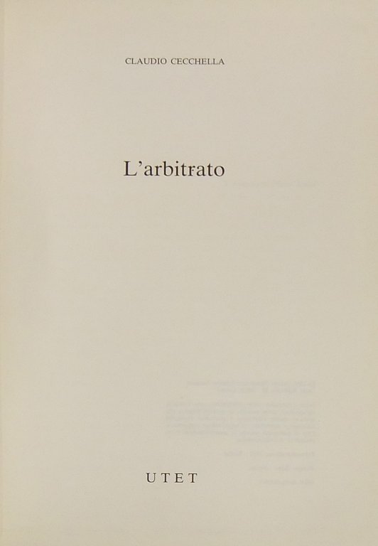 L'arbitrato | Immagine Gallery 2