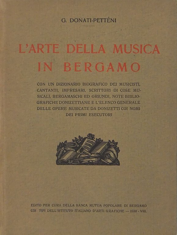 L'arte della musica in Bergamo. Con un dizionario biografico dei … | Immagine Gallery 2