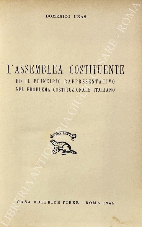 L'assemblea costituente ed il principio rappresentativo nel problema costituzionale italiano | Immagine Gallery 2