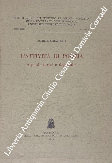 L'attività di polizia. Aspetti storici e dogmatici | Immagine Gallery 2