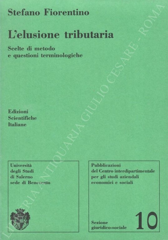 L'elusione tributaria. Scelte di metodo e questioni terminologiche | Immagine Gallery 2