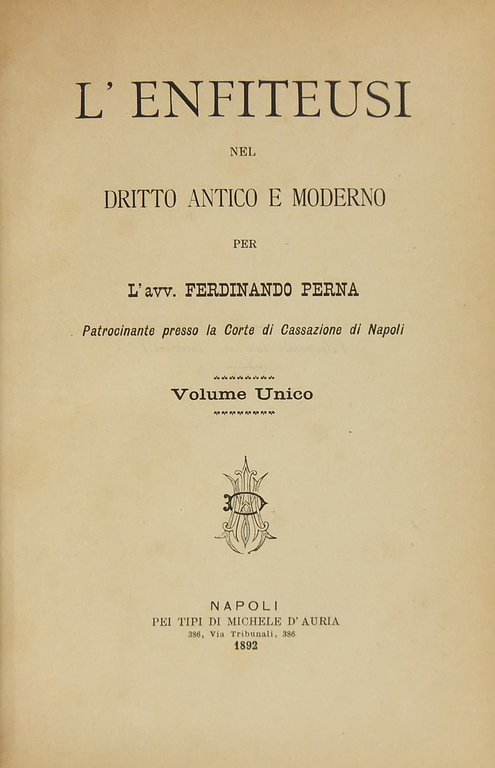 L'enfiteusi nel diritto antico e moderno | Immagine Gallery 2