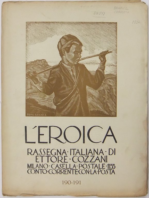L'Eroica. Rassegna Italiana. Anno XXII-XXIII. Quaderno 190-191 | Immagine Gallery 2