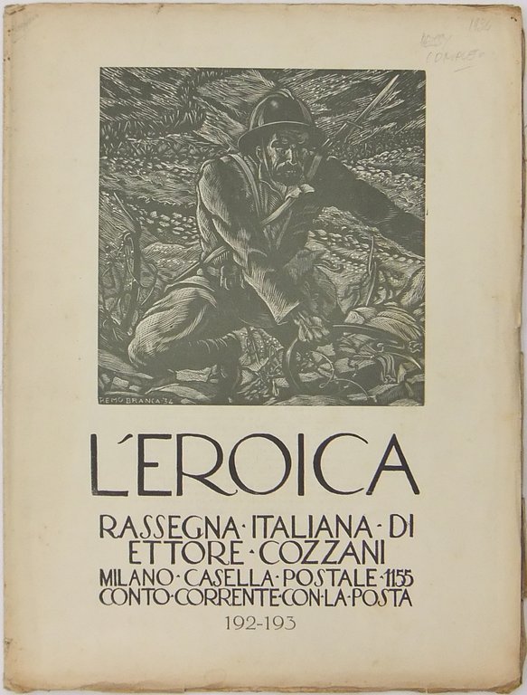 L'Eroica. Rassegna Italiana. Anno XXII-XXIII. Quaderno 192-193. Numero dedicato agli … | Immagine Gallery 2
