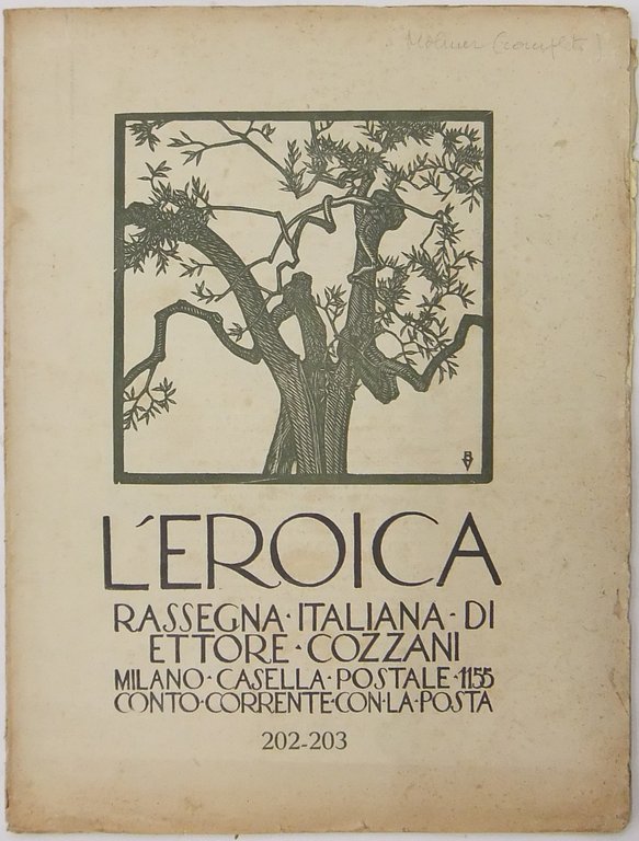 L'Eroica. Rassegna Italiana. Anno XXIV-XXV. Quaderno 202-203 | Immagine Gallery 2