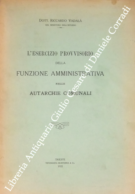 L'esercizio provvisorio della funzione amministrativa nelle autarchie comunali | Immagine Gallery 2