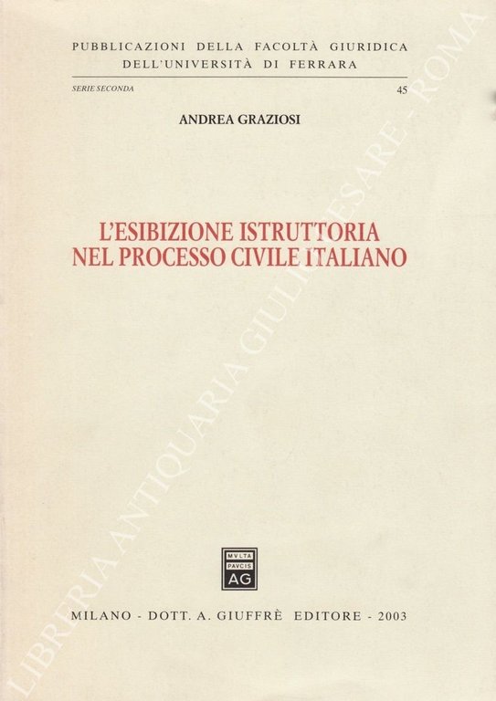 L'esibizione istruttoria nel processo civile italiano | Immagine Gallery 2