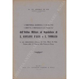 L'esistenza giuridica e di fatto, i diritti, i privilegi e …